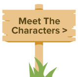 Meet The Characters Sign